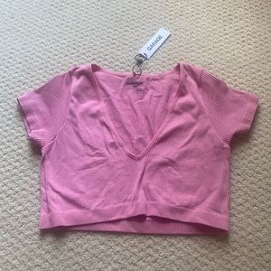 Garage Seamless V neck top